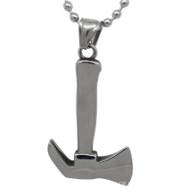 Custom Wholesale Stainless Steel Silver Axe Pendant Necklace